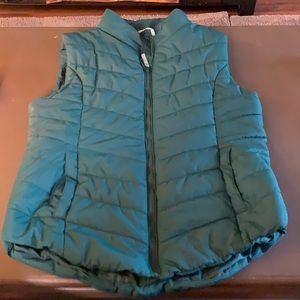 Aeropostale green zip up vest brand new